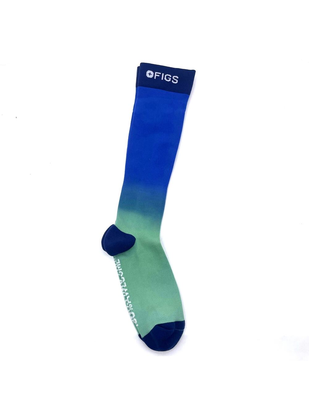 1 Pair FIGS Compression 'Ombre' Socks Size Medium